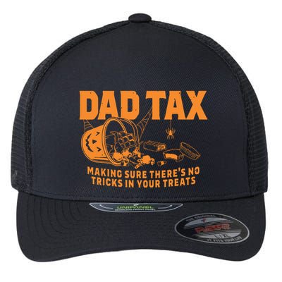 Funny Dad Tax Halloween Flexfit Unipanel Trucker Cap