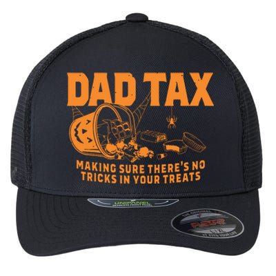 Funny Dad Tax Halloween Flexfit Unipanel Trucker Cap