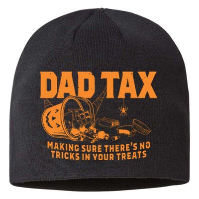 Funny Dad Tax Halloween Sustainable Beanie