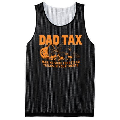 Funny Dad Tax Halloween Mesh Reversible Basketball Jersey Tank