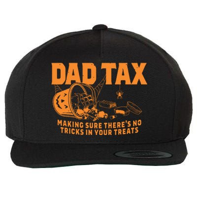 Funny Dad Tax Halloween Wool Snapback Cap