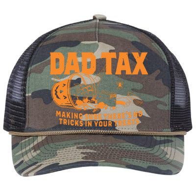 Funny Dad Tax Halloween Retro Rope Trucker Hat Cap