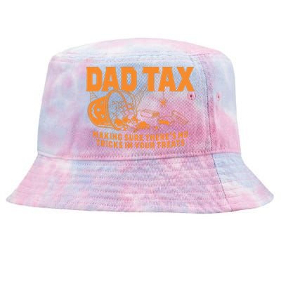 Funny Dad Tax Halloween Tie-Dyed Bucket Hat