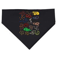 funny Different Types of Snakes Snake USA-Made Doggie Bandana