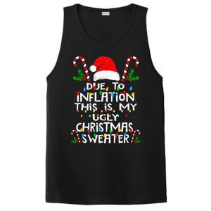 Funny Due To Inflation Ugly Christmas Sweaters PosiCharge Competitor Tank