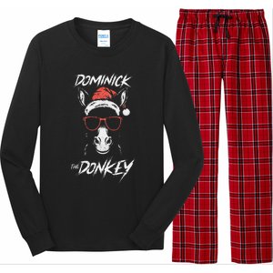 Funny Dominick The Donkey Gift Long Sleeve Pajama Set