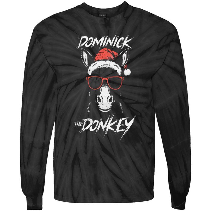 Funny Dominick The Donkey Gift Tie-Dye Long Sleeve Shirt