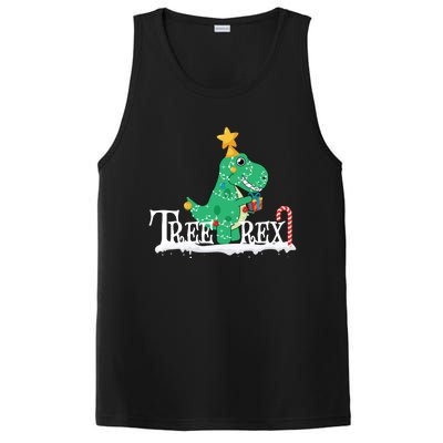 Funny Dinosaur Trex Christmas Tree Rex Meaningful Gift PosiCharge Competitor Tank