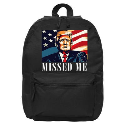 Funny Donald Trump Missed Me Assassination Attempt 2025 16 in Basic Backpack