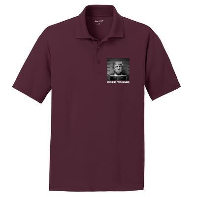 Free Donald Trump Mugshot PosiCharge RacerMesh Polo