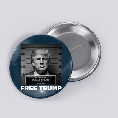 Free Donald Trump Mugshot Button