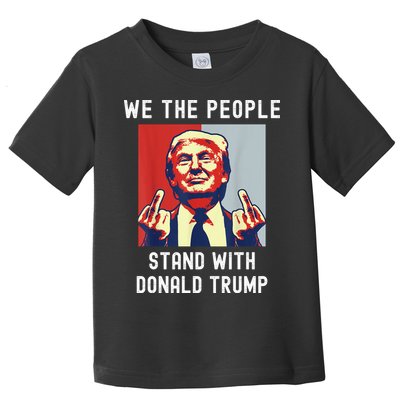 Free Donald Trump I Stand With Trump MAGA Conservative Toddler T-Shirt