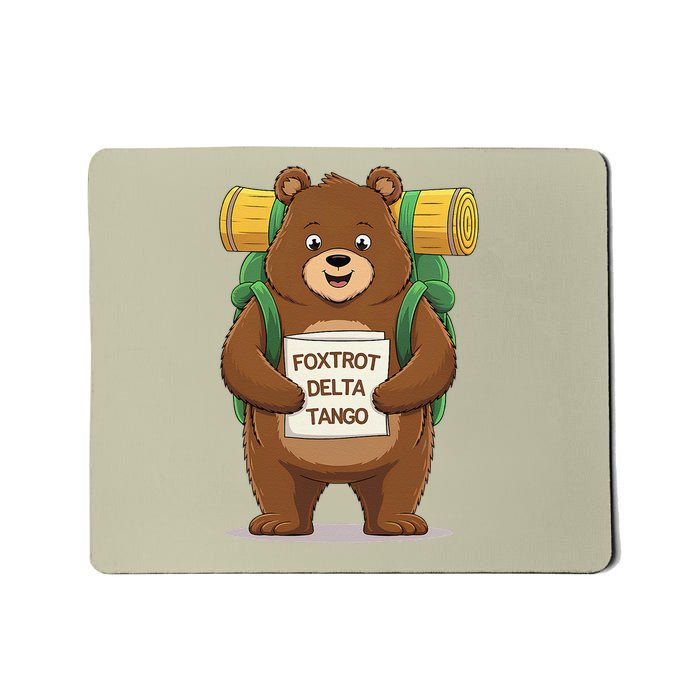 Foxtrots Deltas Tangos Funny Bear Mousepad