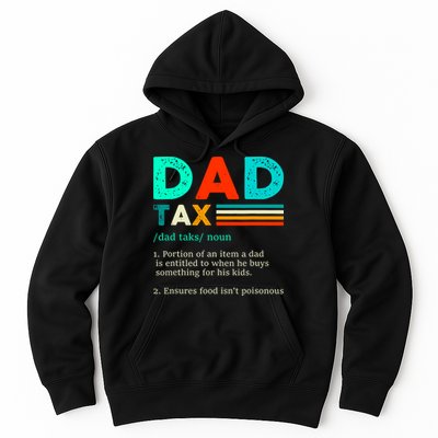 Funny Dad Tax Definition Retro Vintage Hoodie