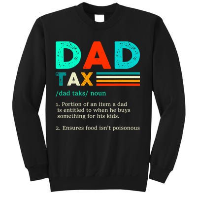 Funny Dad Tax Definition Retro Vintage Sweatshirt
