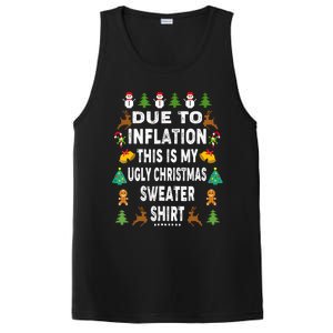 Funny Due To Inflation This Is My Ugly Sweater For Christmas PosiCharge Competitor Tank