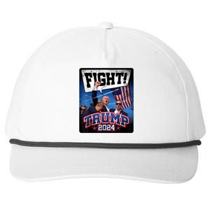 Fight! Donald Trump 2024 Supporters Political Product Snapback Five-Panel Rope Hat