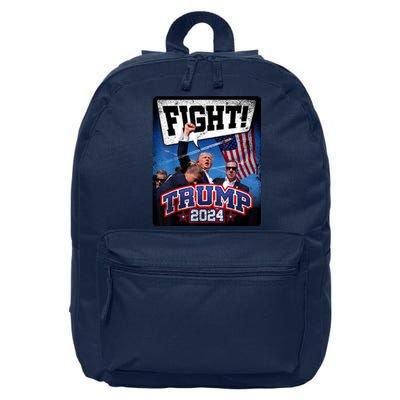 Fight! Donald Trump 2024 Supporters Political Product 16 in Basic Backpack