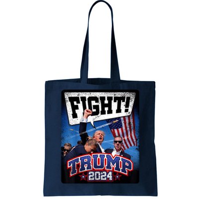 Fight! Donald Trump 2024 Supporters Political Product Tote Bag