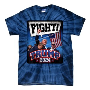 Fight! Donald Trump 2024 Supporters Political Product Tie-Dye T-Shirt