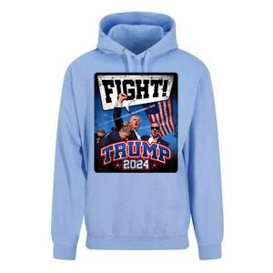 Fight! Donald Trump 2024 Supporters Political Product Unisex Surf Hoodie