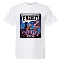 Fight! Donald Trump 2024 Supporters Political Product Garment-Dyed Heavyweight T-Shirt