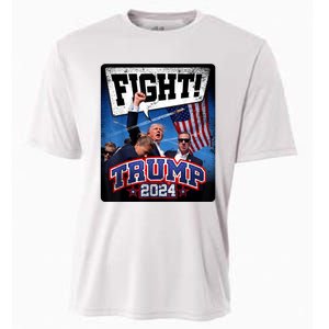 Fight! Donald Trump 2024 Supporters Political Product Cooling Performance Crew T-Shirt