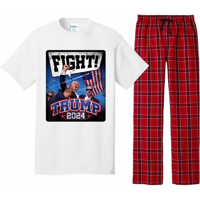 Fight! Donald Trump 2024 Supporters Political Product Pajama Set