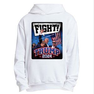 Fight! Donald Trump 2024 Supporters Political Product Urban Pullover Hoodie