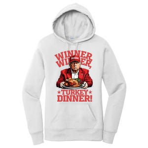 Funny Donald Trump Winner Winner Turkey Dinner Thanksgiving Women's Pullover Hoodie