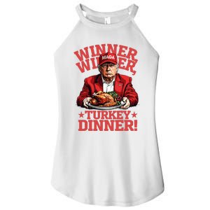 Funny Donald Trump Winner Winner Turkey Dinner Thanksgiving Women's Perfect Tri Rocker Tank