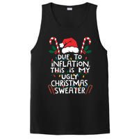 Funny Due To Inflation Ugly Christmas Sweaters For Women PosiCharge Competitor Tank