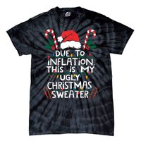 Funny Due To Inflation Ugly Christmas Sweaters For Women Tie-Dye T-Shirt