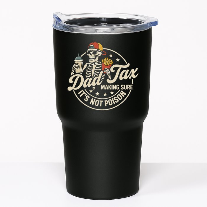 Funny Dad Tax Making Sure It's Not Poison Skeleton Tumbler
