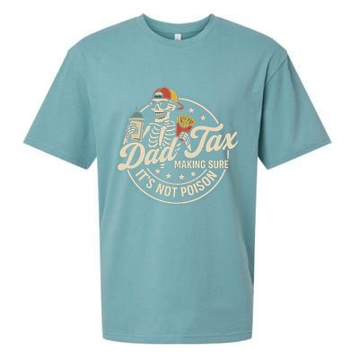 Funny Dad Tax Making Sure It's Not Poison Skeleton Sueded Cloud Jersey T-Shirt