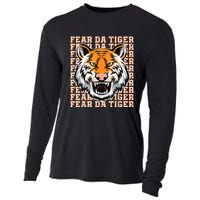 Fear Da Tiger Funny Fear Da Tiger Quote Cooling Performance Long Sleeve Crew