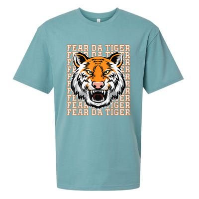 Fear Da Tiger Funny Fear Da Tiger Quote Sueded Cloud Jersey T-Shirt