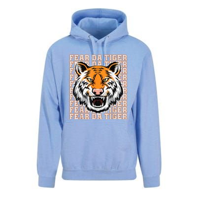 Fear Da Tiger Funny Fear Da Tiger Quote Unisex Surf Hoodie