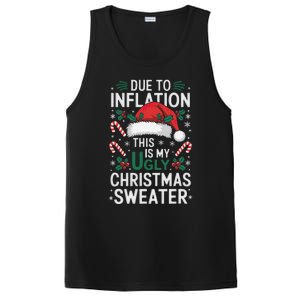 Funny Due To Inflation Ugly Christmas Sweaters PosiCharge Competitor Tank