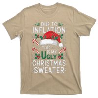 Funny Due To Inflation Ugly Christmas Sweaters T-Shirt