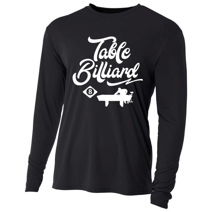 Father's Day Table Billiards Pool Player Gift For Dad Cooling Performance Long Sleeve Crew