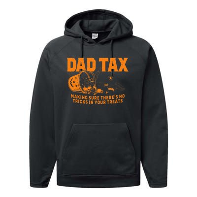 Funny Dad Tax Halloween Performance Fleece Hoodie