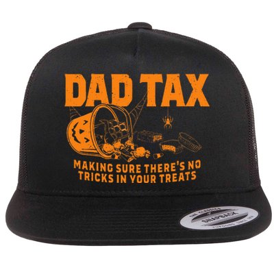 Funny Dad Tax Halloween Flat Bill Trucker Hat