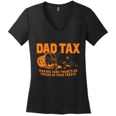 Funny Dad Tax Halloween Women's V-Neck T-Shirt