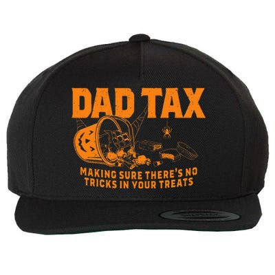 Funny Dad Tax Halloween Wool Snapback Cap