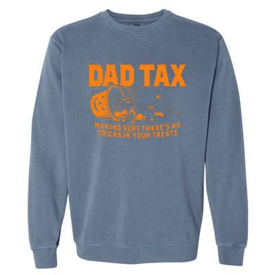 Funny Dad Tax Halloween Garment-Dyed Sweatshirt