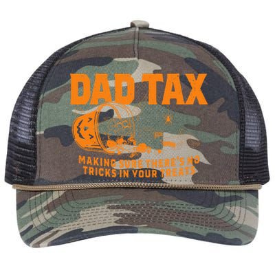 Funny Dad Tax Halloween Retro Rope Trucker Hat Cap