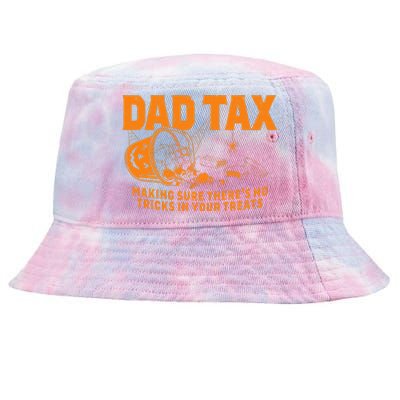 Funny Dad Tax Halloween Tie-Dyed Bucket Hat