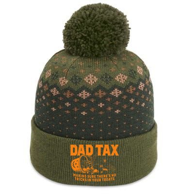 Funny Dad Tax Halloween The Baniff Cuffed Pom Beanie