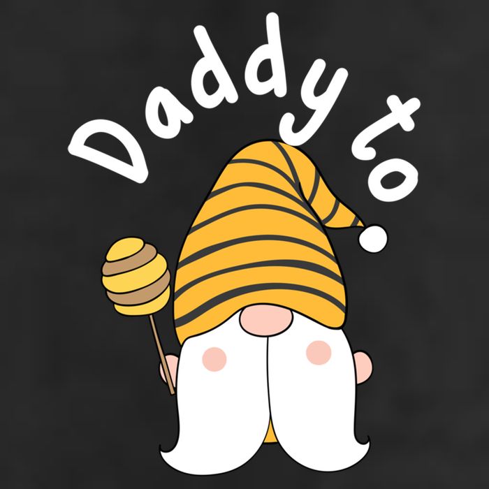 Funny Daddy To Bee New Father To Be Bee Gnome Gift 7 Panel Mesh Trucker Snapback Hat